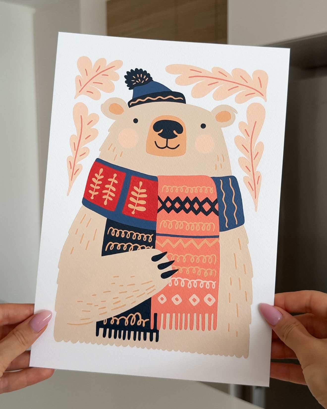 "Beary Cozy" A4 Paint by Number Kit
