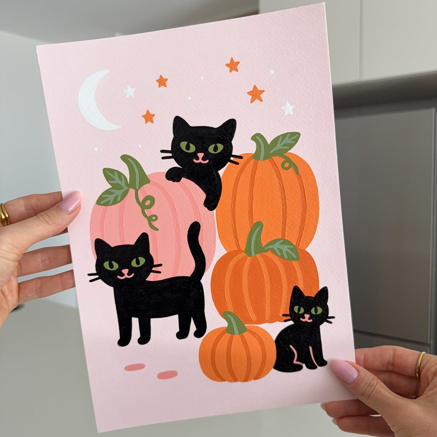 "Meow-loween" A4 Paint by Number Kit