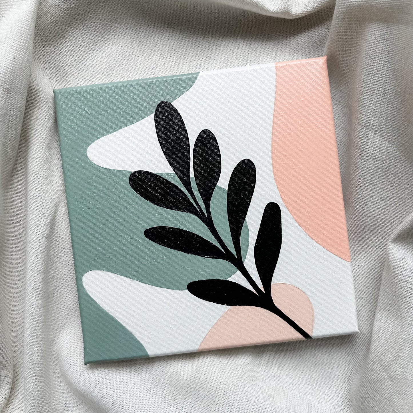 "Abstract Leaf" 8x8 Paint by Number Kit