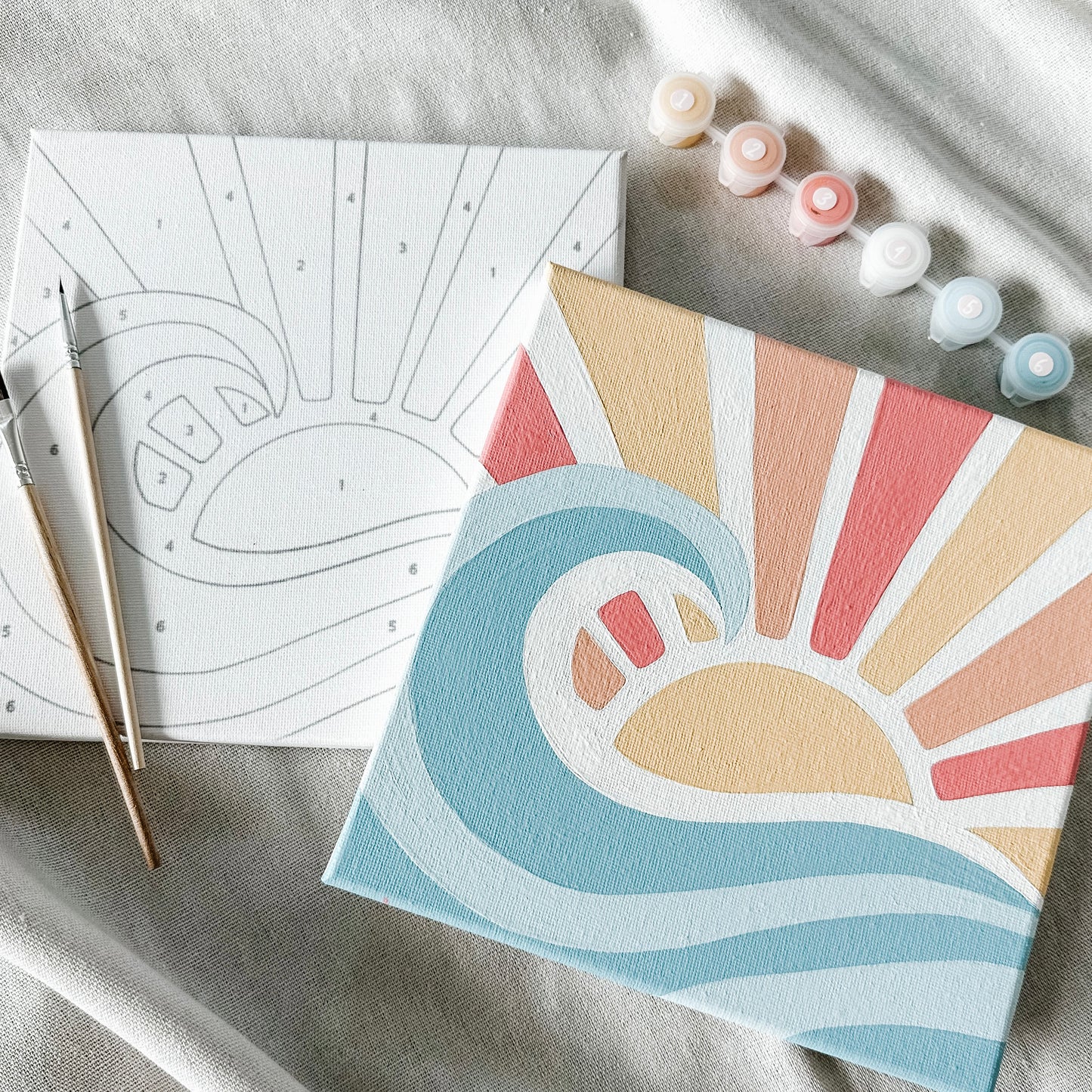 "Sun x Sea" 8x8 Paint by Number Kit