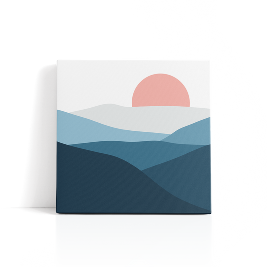 "Blue Mountains" 8x8 Paint by Number Kit