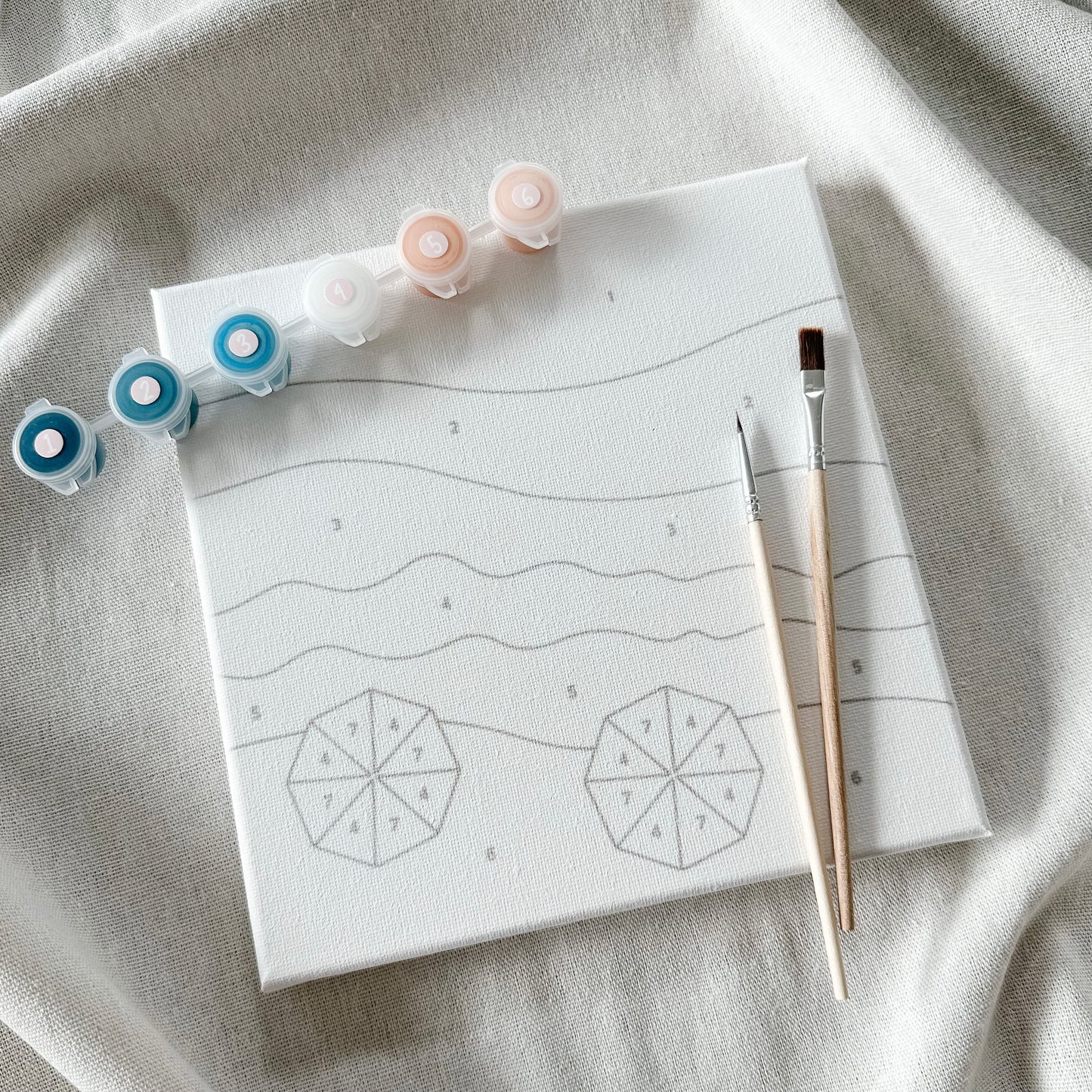 "Beach Days" 8x8 Paint by Number Kit