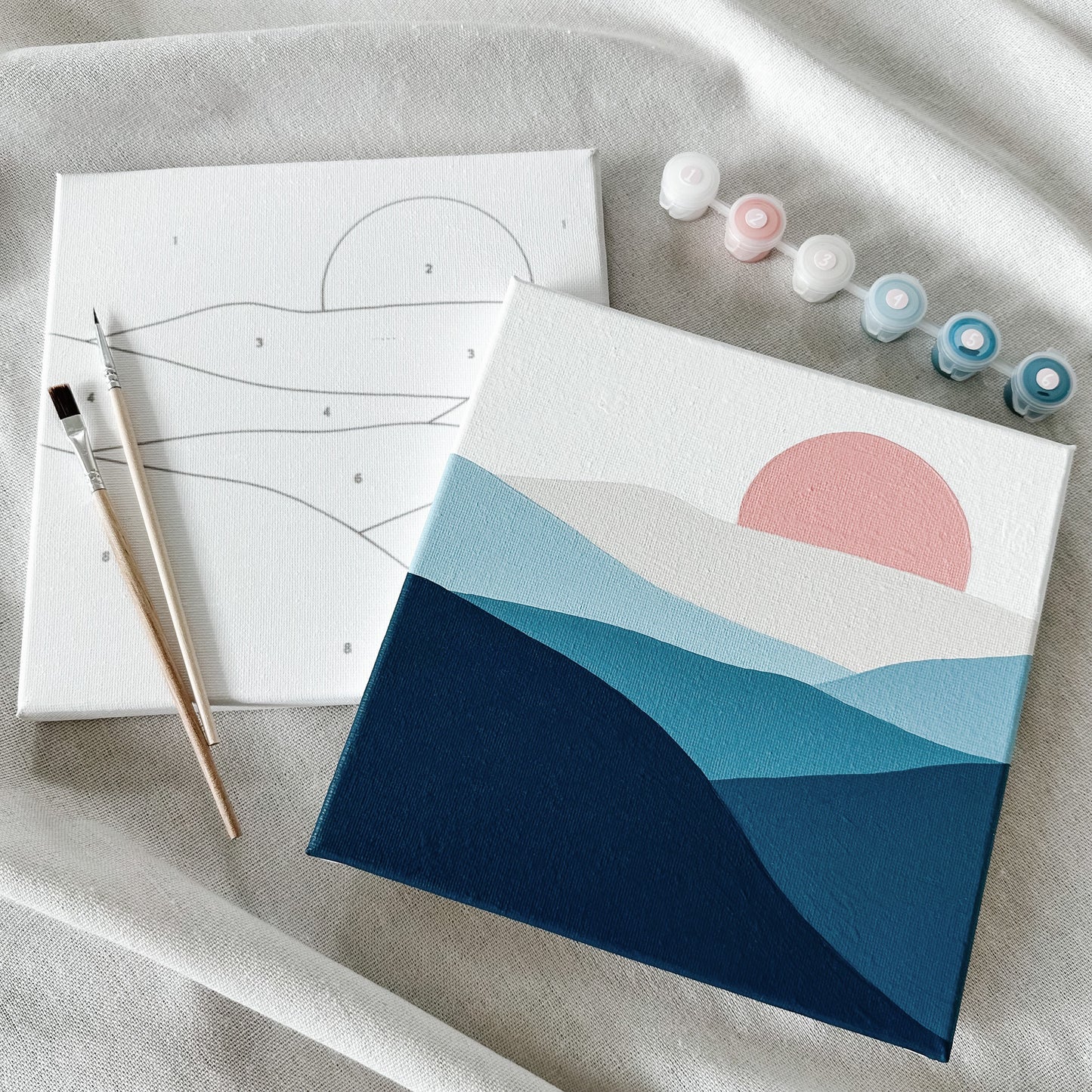 "Blue Mountains" 8x8 Paint by Number Kit