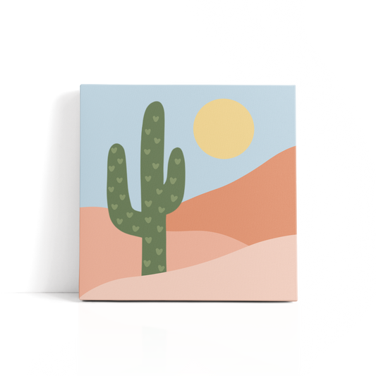 "Saguaro Desert" 8x8 Paint by Number Kit