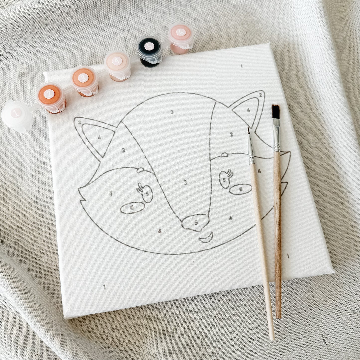 "Lil' Fox" 8x8 Paint by Number Kit