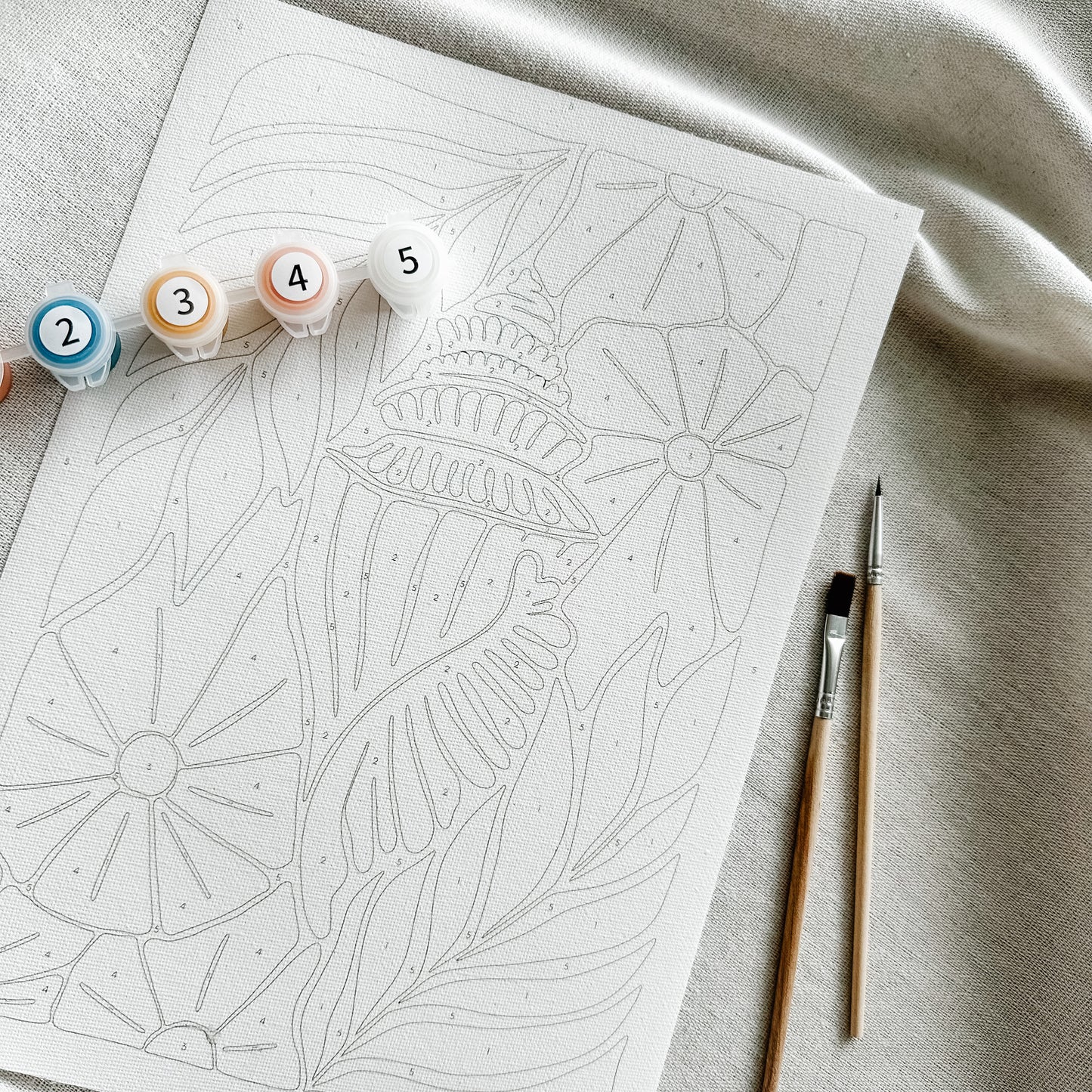 "Seashell" A4 Paint by Number Kit