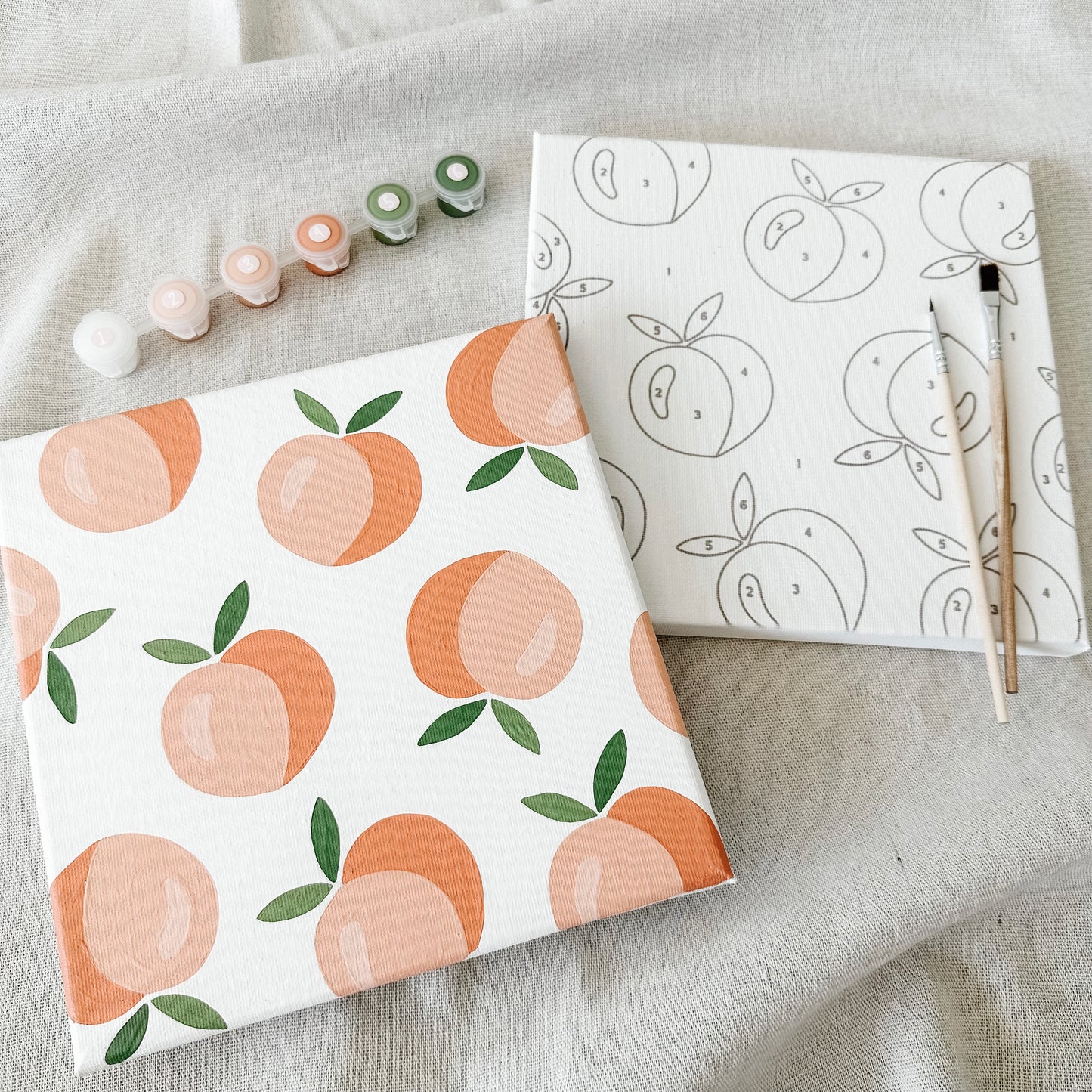 "Peachy Keen" 8x8 Paint by Number Kit