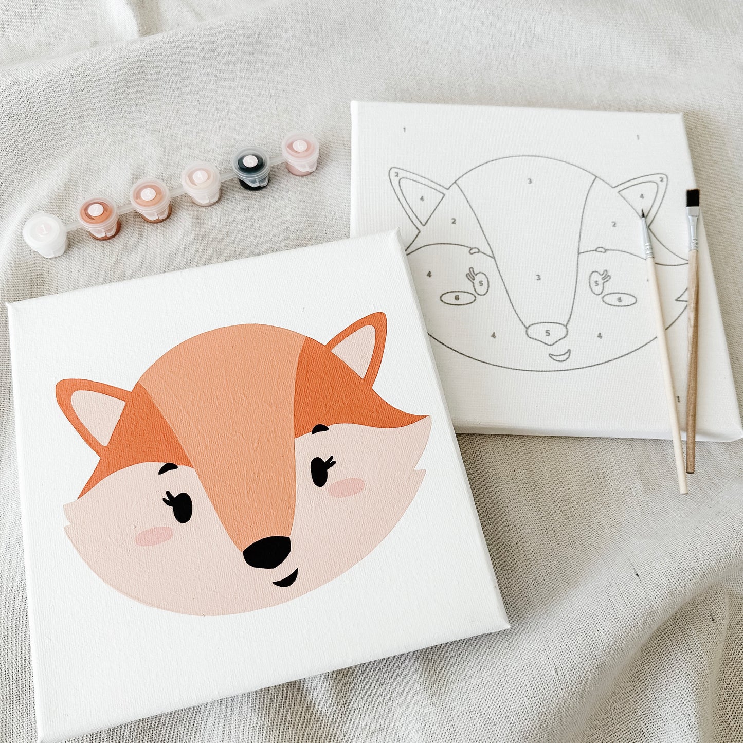 "Lil' Fox" 8x8 Paint by Number Kit