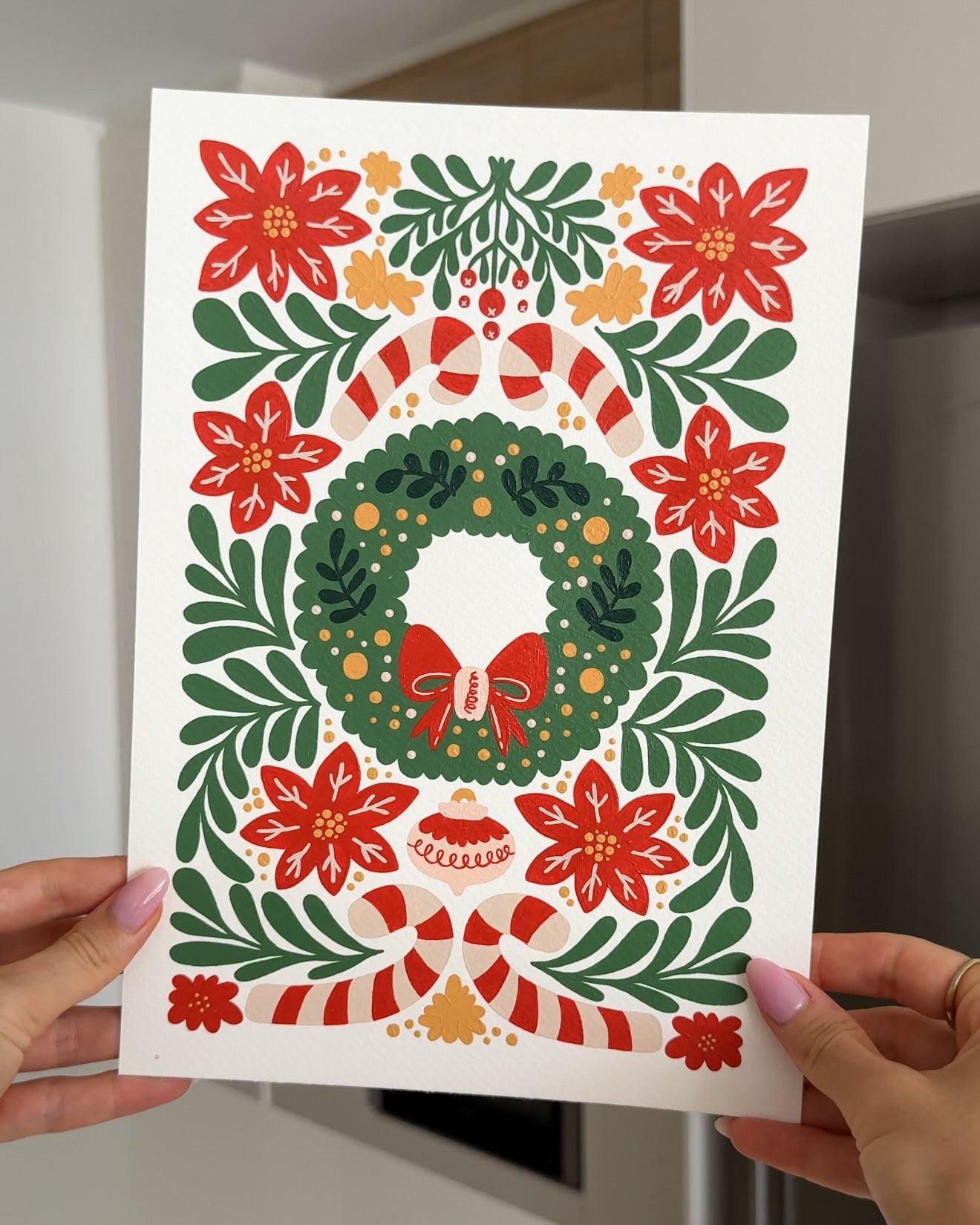 "Deck the Halls" A4 Paint by Number Kit