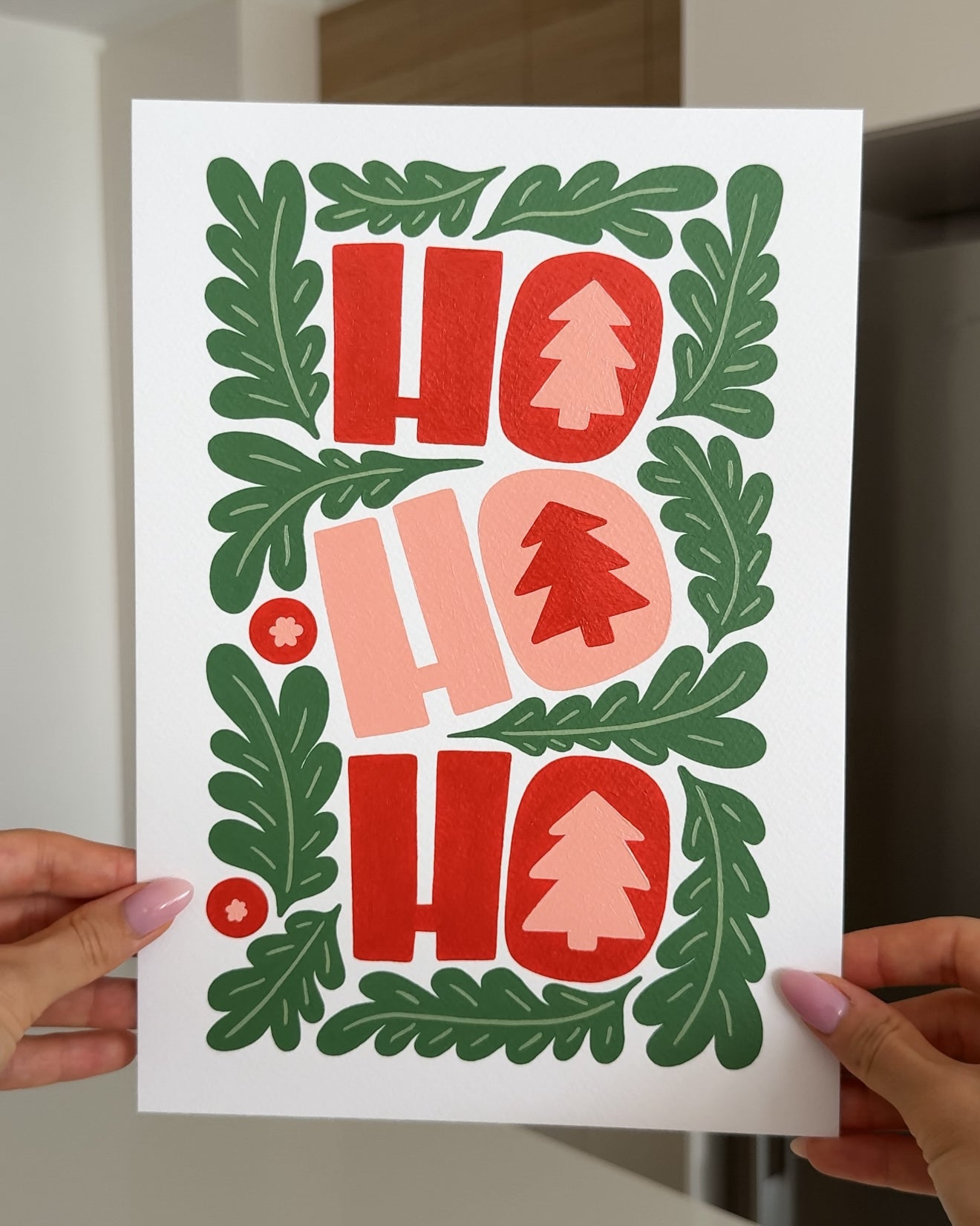 "HoHoHo" A4 Paint by Number Kit