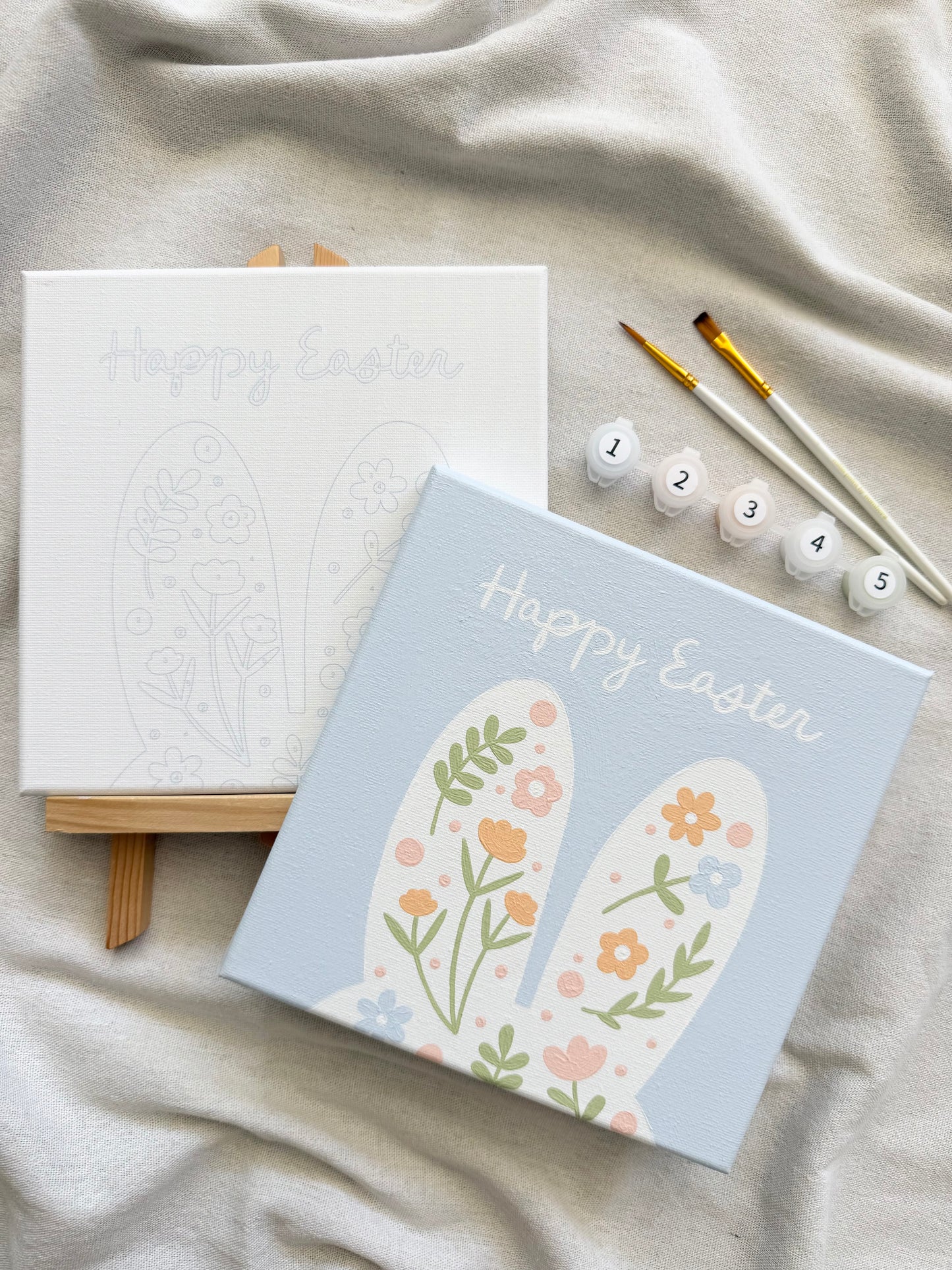 "Hoppy Easter" 8x8 Paint by Number Kit