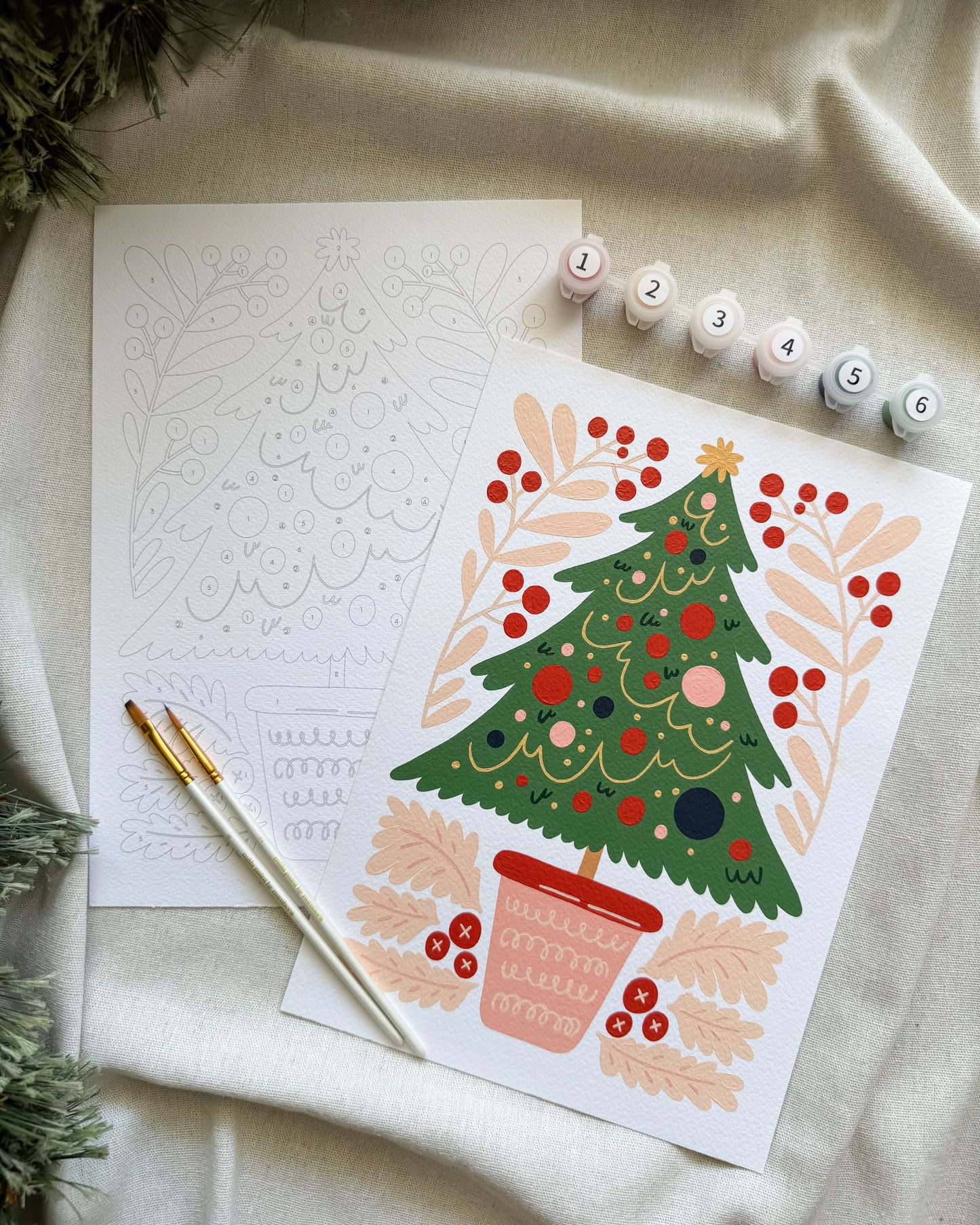 "O Christmas Tree" A4 Paint by Number Kit