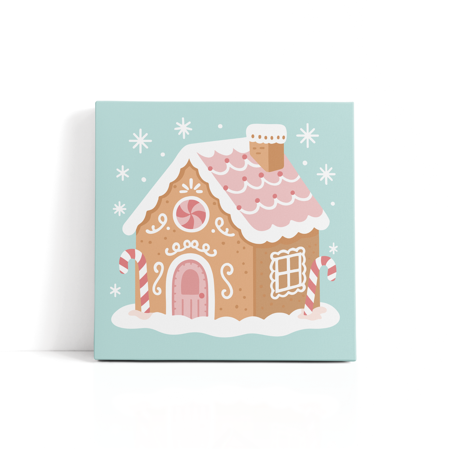 "Gingerbread Wishes" 8x8 Paint by Number Kit