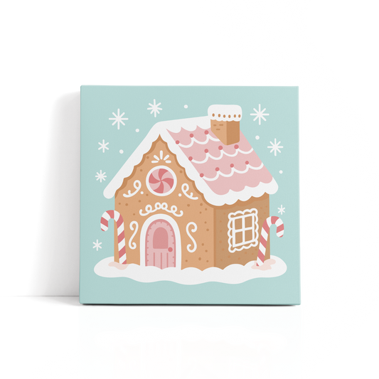 "Gingerbread Wishes" 8x8 Paint by Number Kit