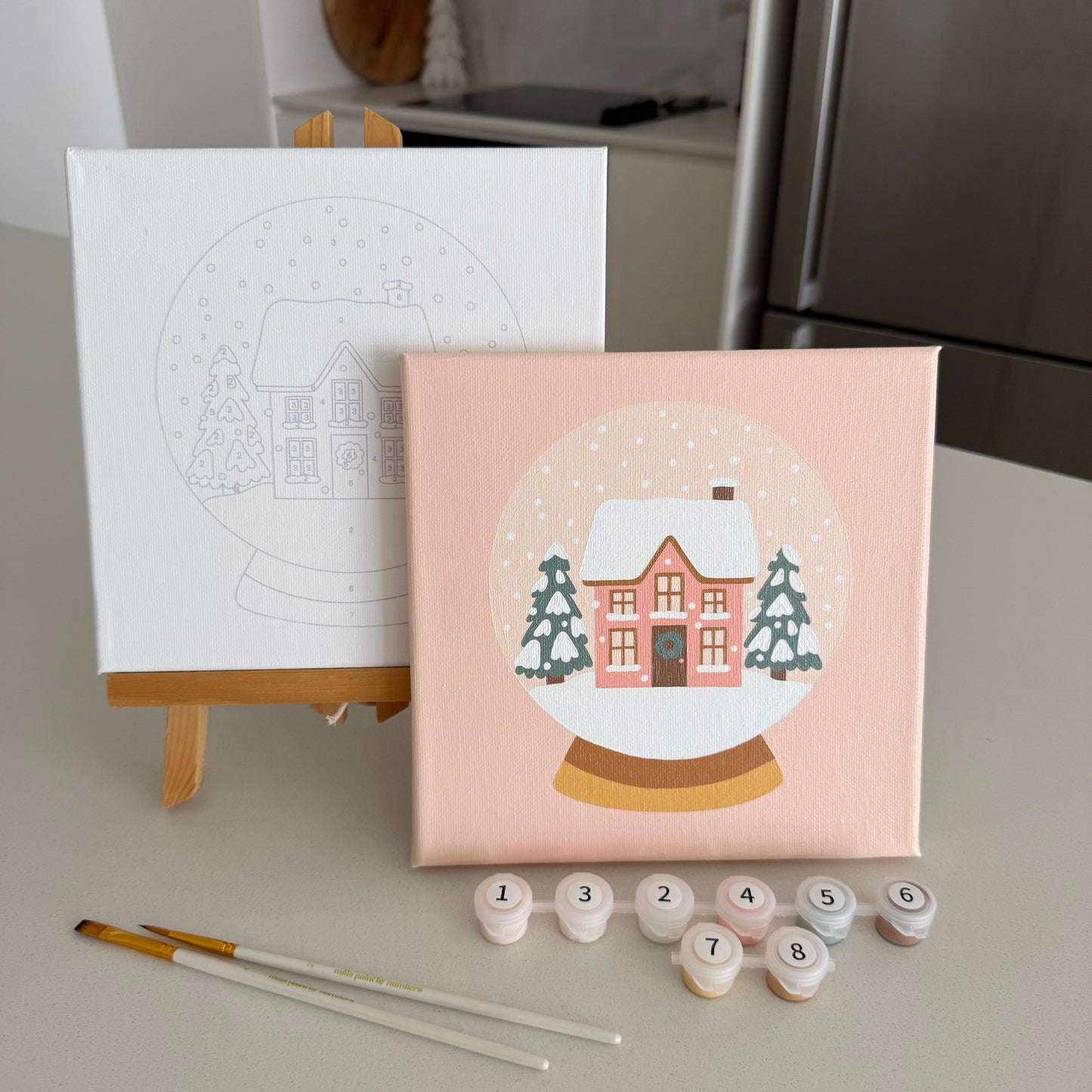 MÅLA x ASHLEIGH GREEN "Let it Snow" 8x8 Paint by Number Kit