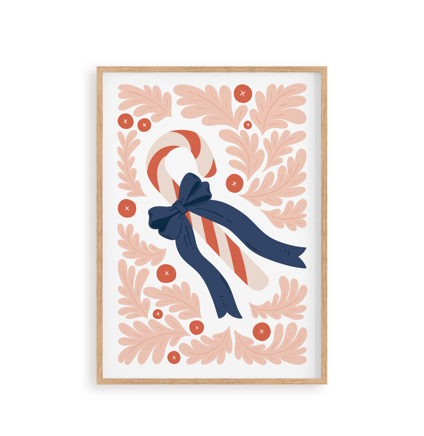 "Candy Cane Kisses" A4 Paint by Number Kit